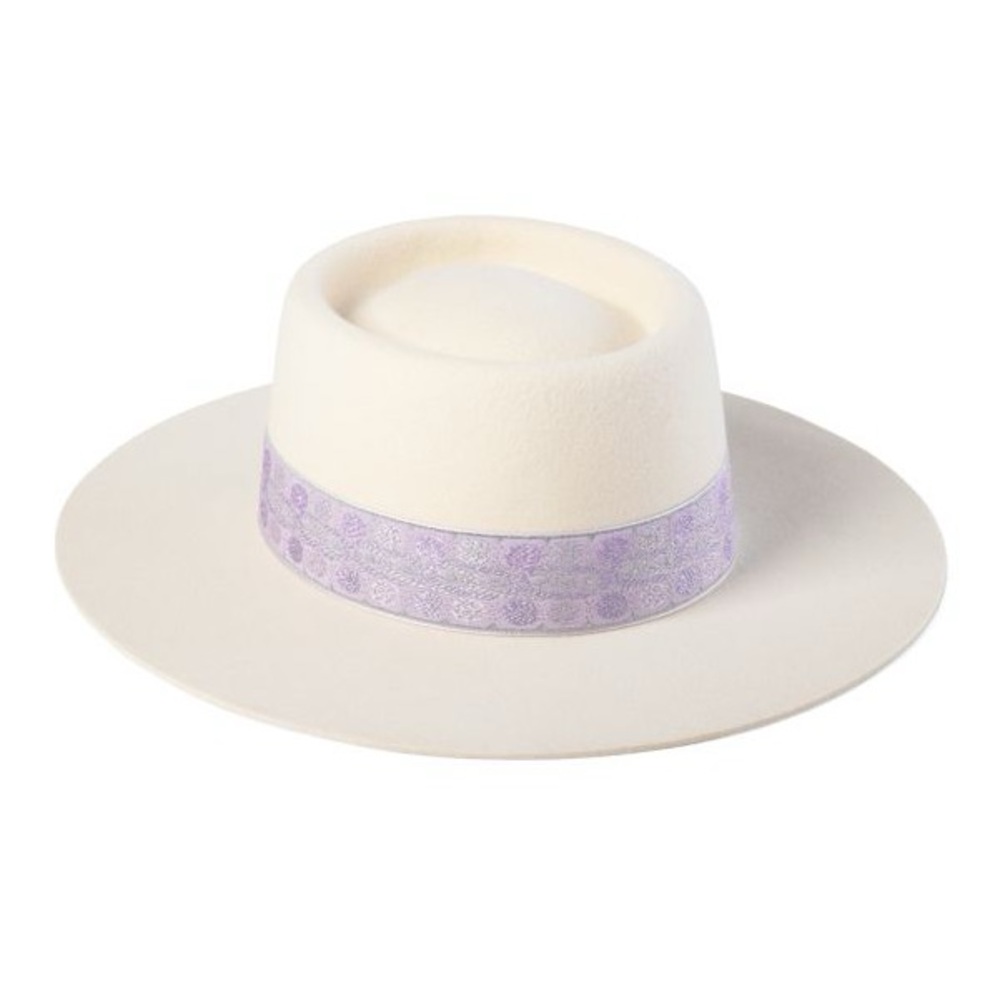 Lack of Color Lavender Lolita Hat in Cream – OS